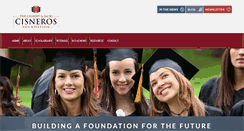 Desktop Screenshot of cisnerosfoundation.org