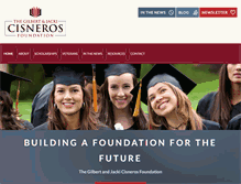 Tablet Screenshot of cisnerosfoundation.org
